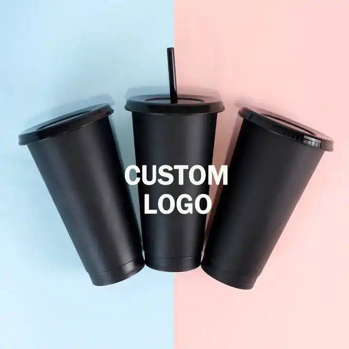 24oz BPA-free Reusable Tumblers Mugs Custom PP Cup with Lid